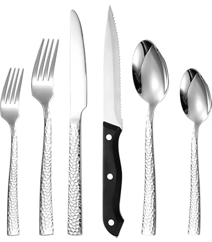 Gouret Settings - Juego De Cubiertos Sin Parar (servicio Para 4), 20