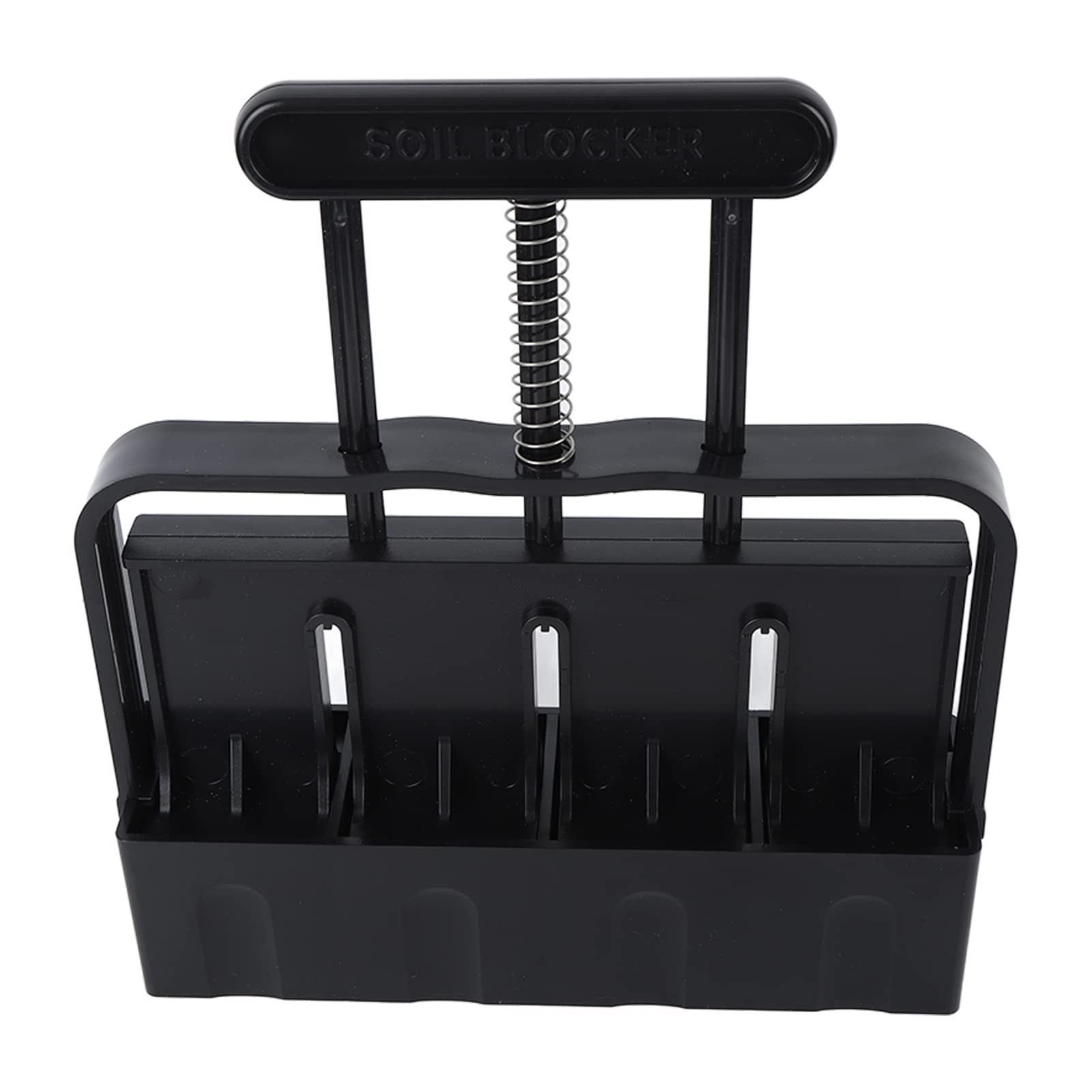 TOPINCN Soil Block Maker, 4 Cell Soil Blocking Tool Handheld Seed Block Makers Manual Soil Blocker for Seed Starting Germination