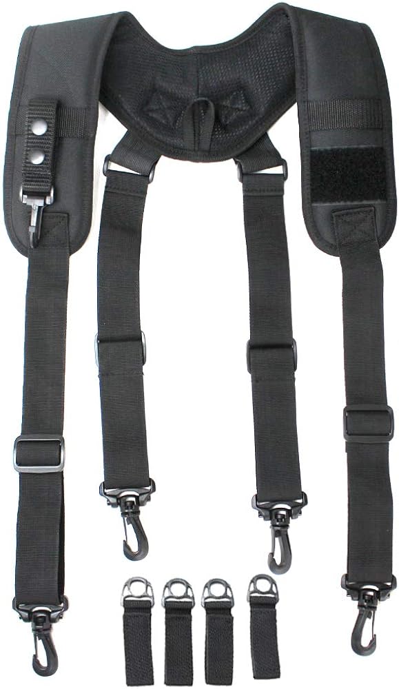 MeloTough Tactical Duty Belt Harness Padded Adjustable Tool Belt Suspenders with