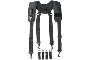 MELOTOUGH Tactical Suspenders for Duty Belt Harness Police Suspenders Duty belt Padded Adjustable Tool Belt Suspenders