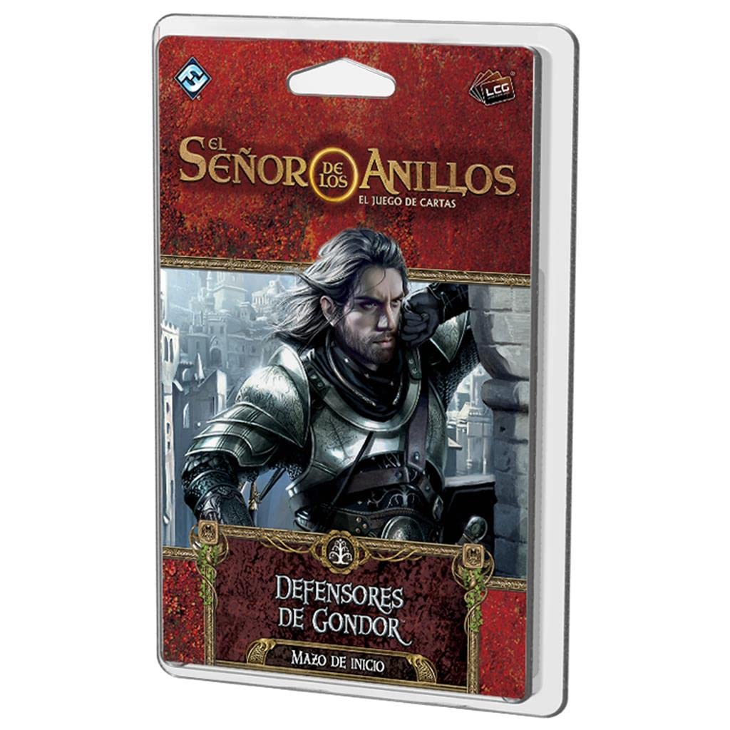 Fantasy Flight Games, The Lord of The Rings LCG, Defenders of Gondor Starter Deck, Spanish Card Game, Multicolor