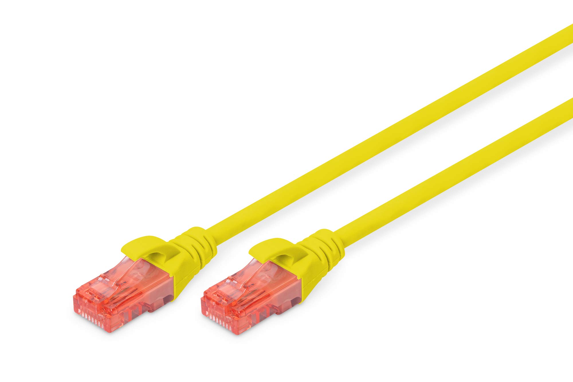 Digitus LAN Cable Cat 6-10m - RJ45 Network Cable - UTP Unshielded - 1 Gbps - Compatible with Cat6 and Cat6A - Yellow