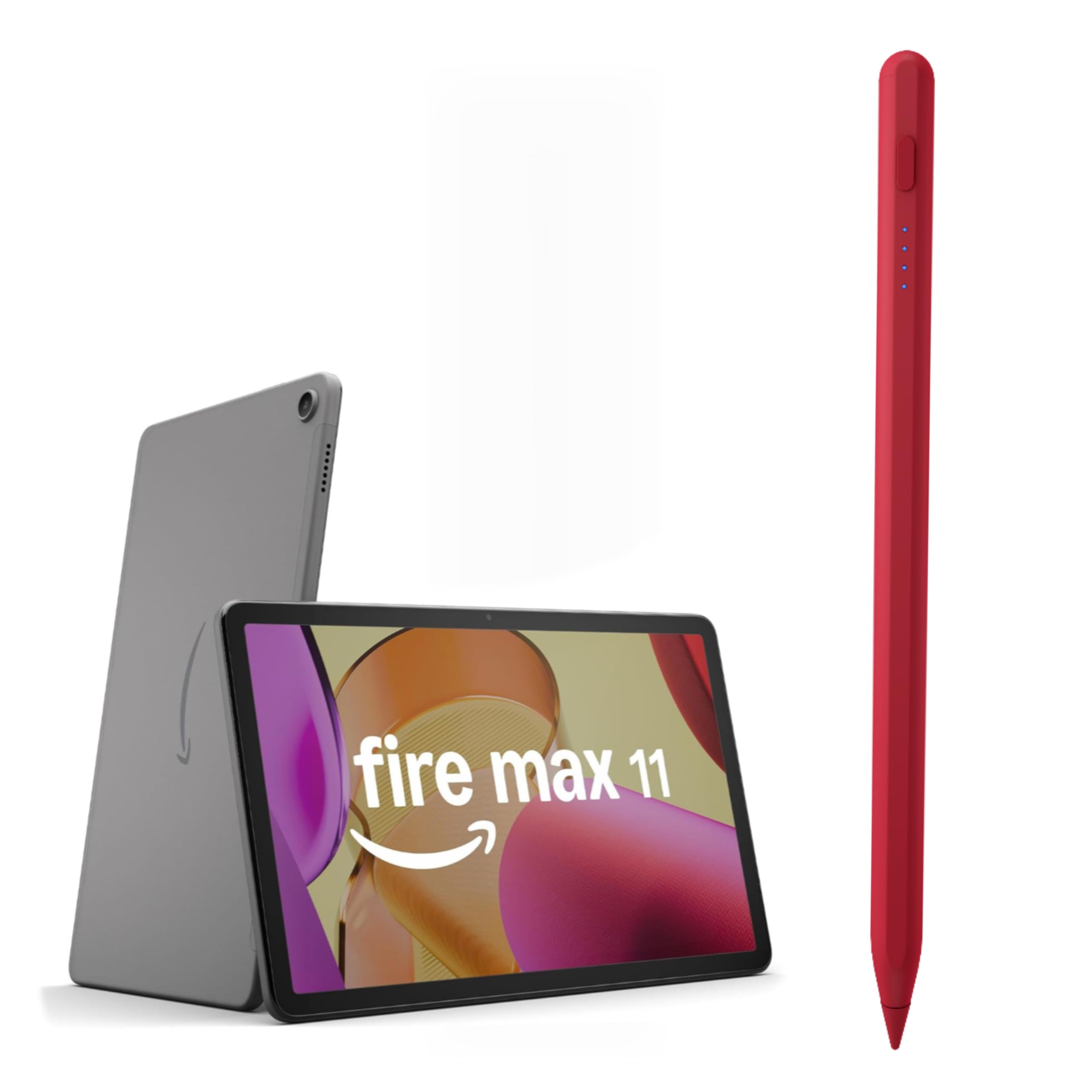 AMZ Fire Max 11 Pen Tablet Stylus Pen for AMZ Fire HD 10 Fire HD 8 Stylists Tablets Touch Screen Pencil (red)