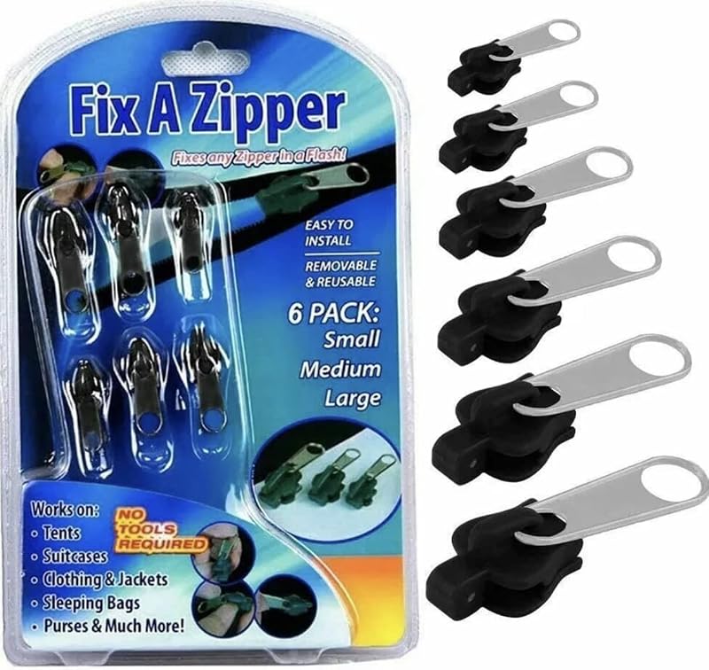 Générique Fix A Zipper - Black Repair Tool for Quick Zipper Fixes