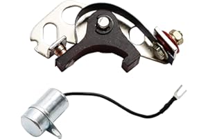 laffoonparts 160-1183 312-0246 Lawn Mower Points and Condenser Set Replacement for Onan B Series Cummins John Deer Lawnmower Engines Parts