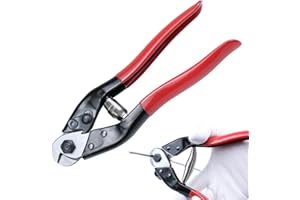 Muzata Upgraded Version Cable Cutter Heavy Duty Wire Rope Up to 5/32" Stainless Steel Deck Stair Railing Aircraft Strong Thick Seal Metal Fence Bike Bicycle Brake Cutter CT15, CT1