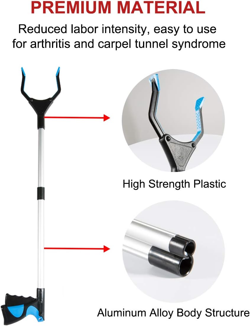 best reacher grabber for seniors on Amazon Com Grabber Reacher Tool For Elderly 32 Extra Long Foldable Reacher Grabber Handy Trash Claw Grabber Reaching Assist Tool For Trash Pick Up Nabber Litter Picker Arm Extension By Maggie Yuan Health