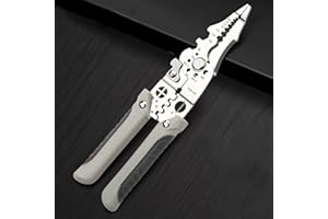 TOPPOT Wire Stripper, Multi-Function Wire Strippers, Wire Stripper Tool, Wire Crimping Tool, Wire Cutter Electrical, Wire Crimper Tool, Wire Strippers Electrical, Cable Stripper, Needle Nose Pliers Hand Tool