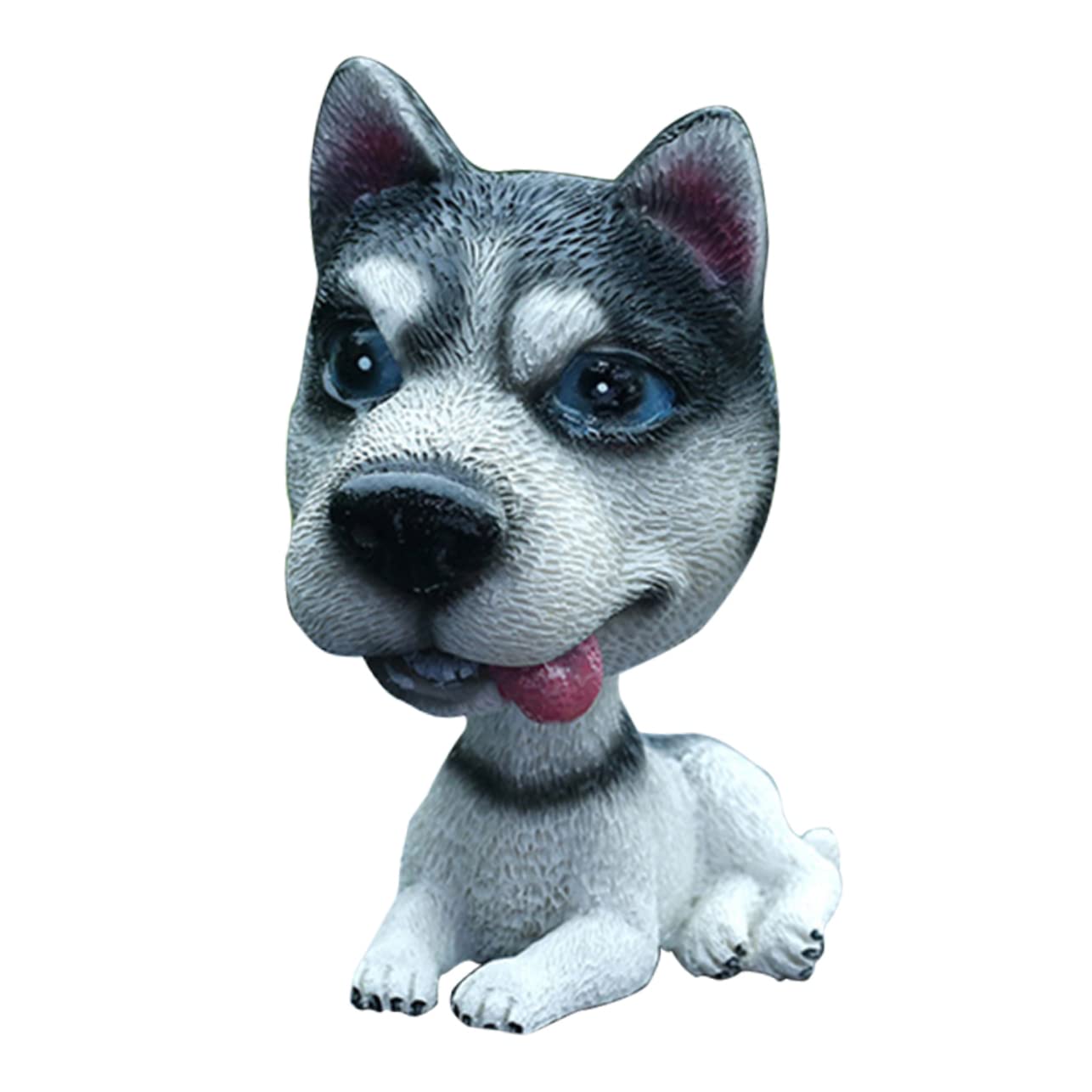 Toyvian Shaking Head Dog Ornament - Cute Bobblehead Figurine for Car Dashboard Decoration Ideal for Home and Office