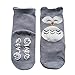 OLABB Toddler Socks with Grips Animal Crew Socks Non-skid 6 Pairs Gift Set