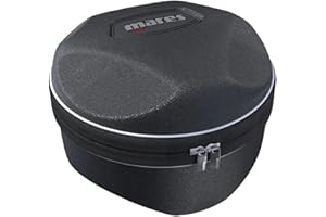 Mares Shell Round Case - Soft Durable Protective Compact Scuba Diving Computer Storage Bag Case w/Zip Closure