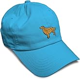 Custom Soft Baseball Hat Embroidered Dad Hat Golden Retriever Dog B Embroidery Men & Ladies Baseball Cap