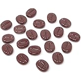Honbay 20PCS Faux Coffee Beans Flatback Resin Embellishments for DIY Crafts and Jewelry Making
