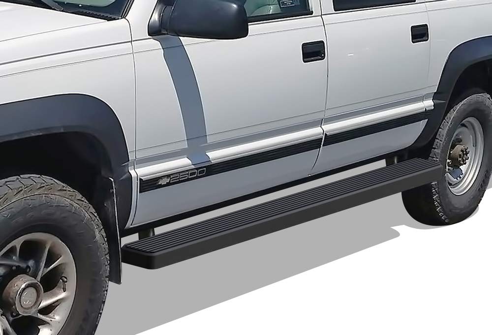 APS iBoard Running Boards 5 inches Matte Black Custom Fit 19921999 Chevy Suburban