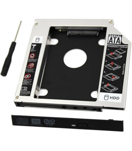 Amazon.com: Highfine Universal 9.5mm SATA to SATA 2nd SSD HDD Hard