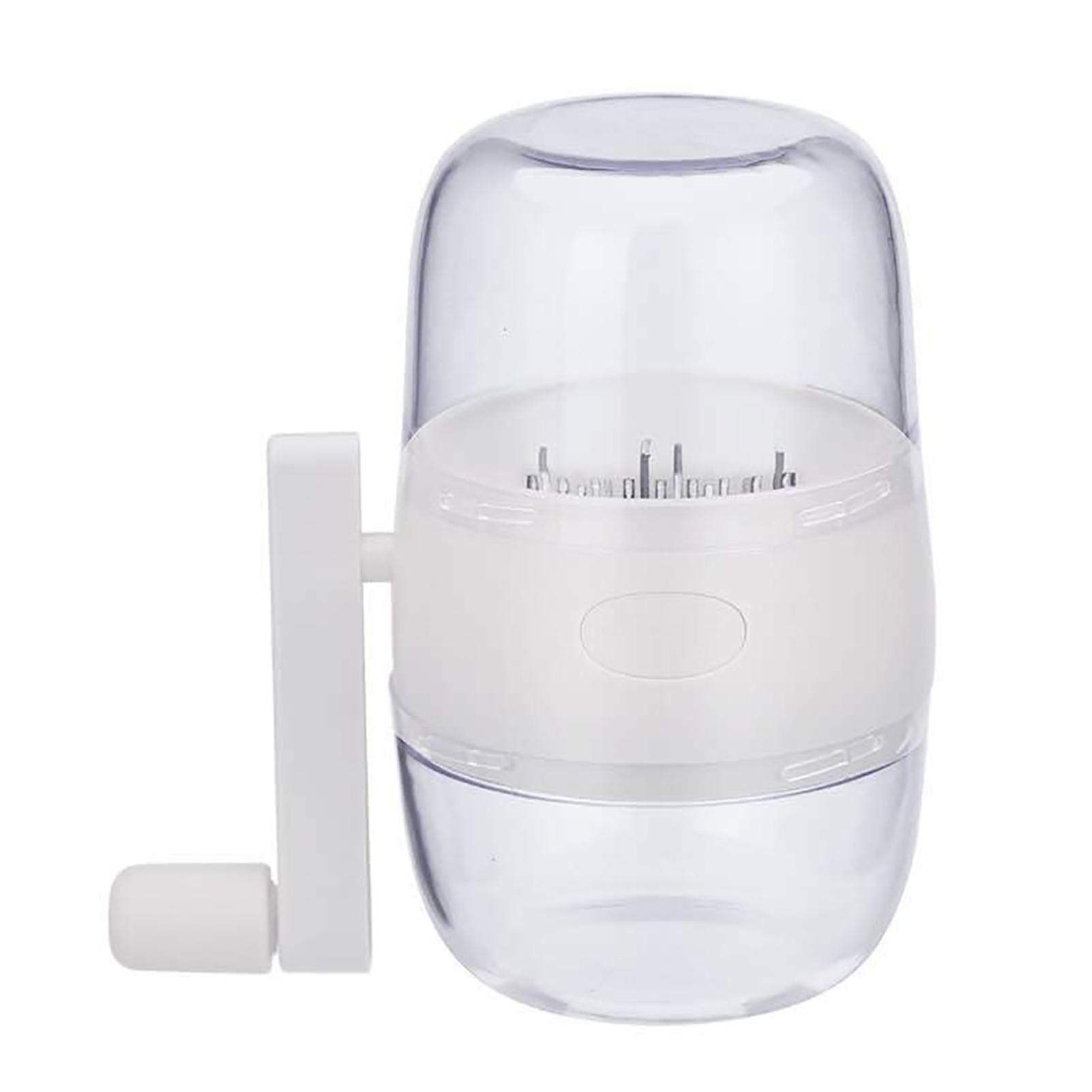 Photo 1 of Nut Chopper, Portable Manual Nut Grinder with Hand Crank For All Nuts, Hand Held Food Shredder Cutter Mincer Blender Meat Grinder Kitchen Tool for Making Toppings(White)