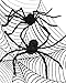 Sunba Youth 10 PCS Spider Used for Halloween or Parties Decoration, White