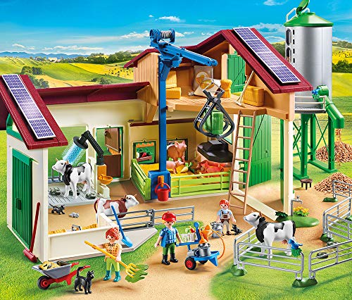 PLAYMOBIL Country 70132 Large Farm with Animals, with Silo, Loading Crane and Milking Machine, Toys for Children Ages 4+ – Bild 3