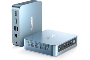 PELADN Mini PC,WI-6 Mini Computers with Intel 12th N100 Processor (Up to 3.4GHz), 16GB DDR4 RAM, 512GB 2280 M.2 SSD, 4K@60Hz/WiFi5/BT4.2/Type-C/Dual Screen Display, Mini Desktop Computer for Work.