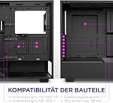 NZXT H5 Flow ATX Mid Tower PC Case Front USB Type-C Tempered Glass Panel view 4