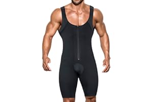 NonEcho Men Shapewear Tummy Control Full Body Shaper Slimming Bodysuit Plus Size