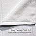 Over the Floor 2 Piece Extra Thick Cotton Bathroom Mat, Luxury Hotel and Spa Quality, White