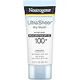 Neutrogena Ultra Sheer Dry-Touch Water Resistant and Non-Greasy Sunscreen Lotion with Broad Spectrum SPF 100+, 3 fl. oz