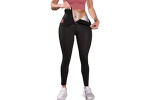 KUMAYES Sauna Leggings for Women Sweat Pants High Waist Compression Slimming Hot Thermo Workout Training Capris Body Shaper