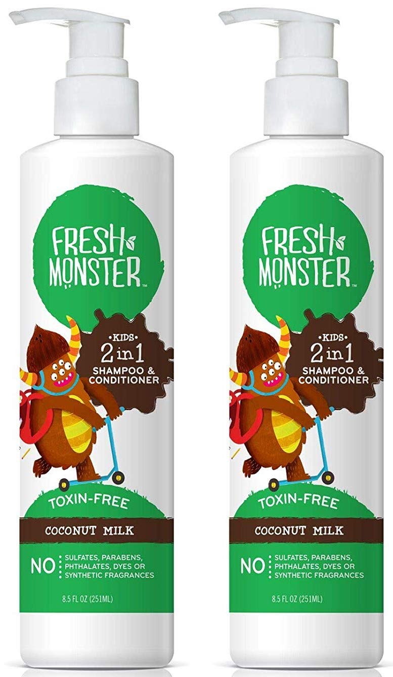 Buy Fresh Monster Toxin Free Hypoallergenic 2 In 1 Kids Shampoo