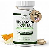 Velluré Histamine Protect DAO Enzyme Supplement – 30,000 HDU Diamine Oxidase for Histamine & Fermented Foods, Gut & Digestive Support with Quercetin, Magnesium & Vitamin C, 60 Capsules