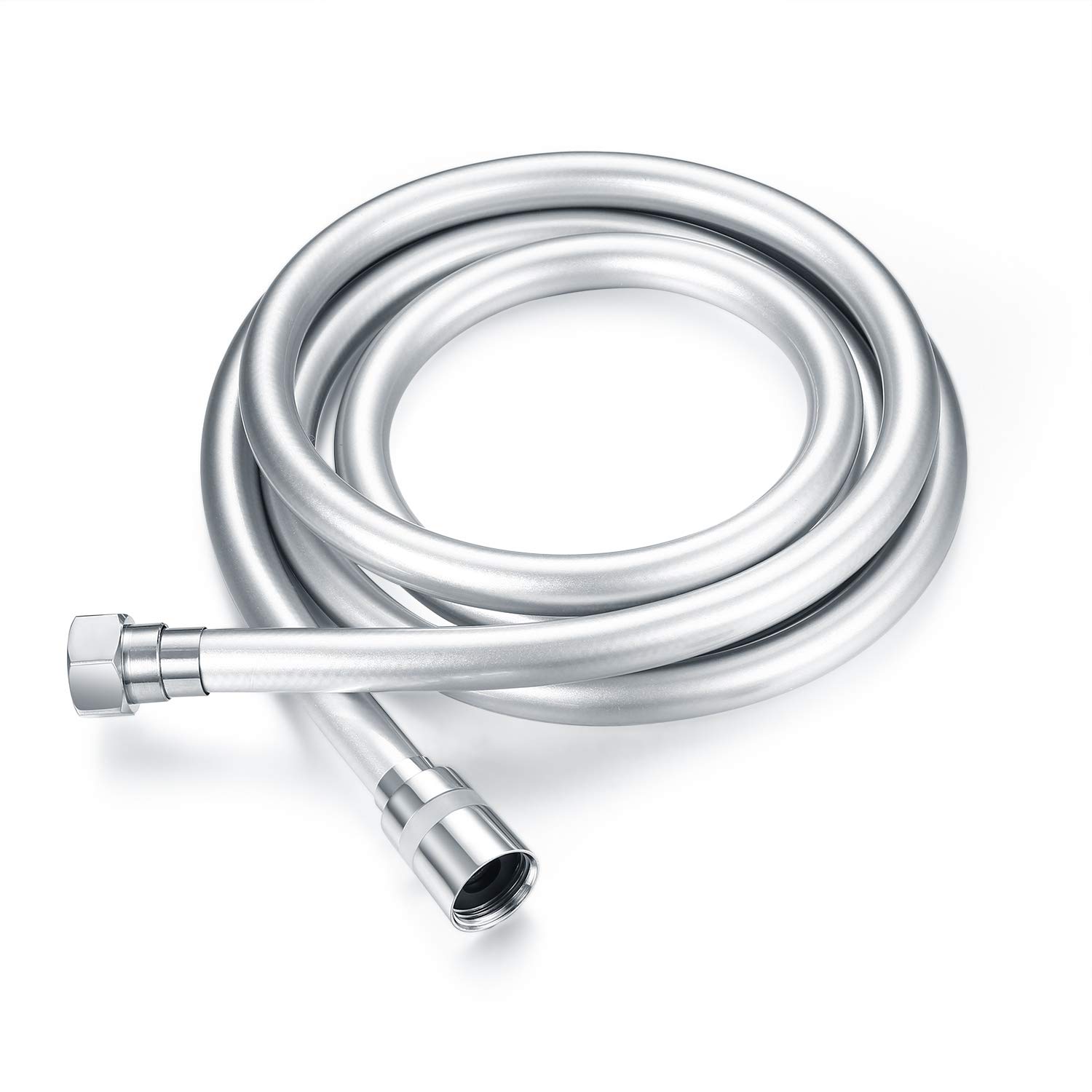 Smooth Shower Hose, 1.8M/70 Inch, PVC Copper Core, Universal Replacement, Anti-Winding, Anti-Kinking and Leakage