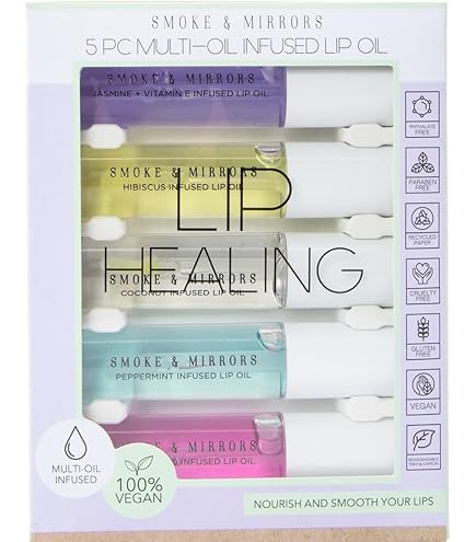 Amazon.com : SMOKE & MIRRORS flower lip balm &botanical lip oil