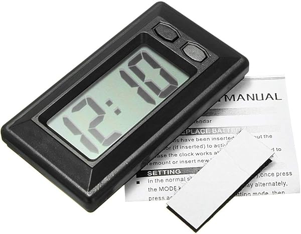 LCD Car Dashboard Watch with Ultra Slim Digital Display with Calendar