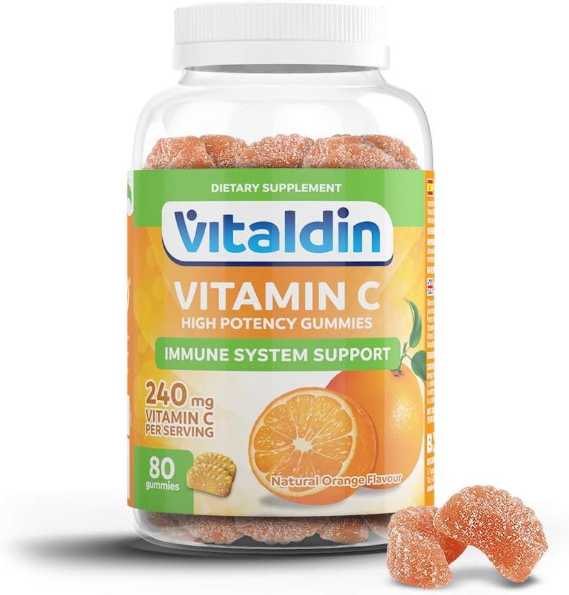 VITALDIN Vitamine C Gummies 240 mg par dose 80 Gommes (pour 40