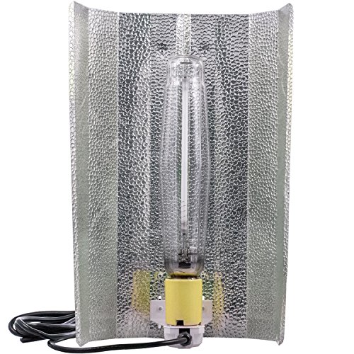 Yield Lab Horticulture 600w HPS Grow Light Wing Reflector Kit Easy Setup Full Spectrum System For Indoor Plants And Hydroponics â€“ Free Timer and 12 Week Grow Guide DVD