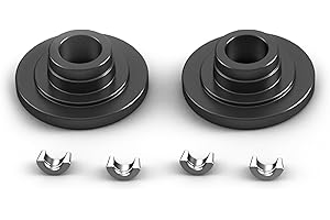 SWILPOOL 5mm Billet Aluminum Retainers for Dual & Single Spring for Predator Non Hemi 212cc for Tillotson 212R/225R/RS Engine(Black)