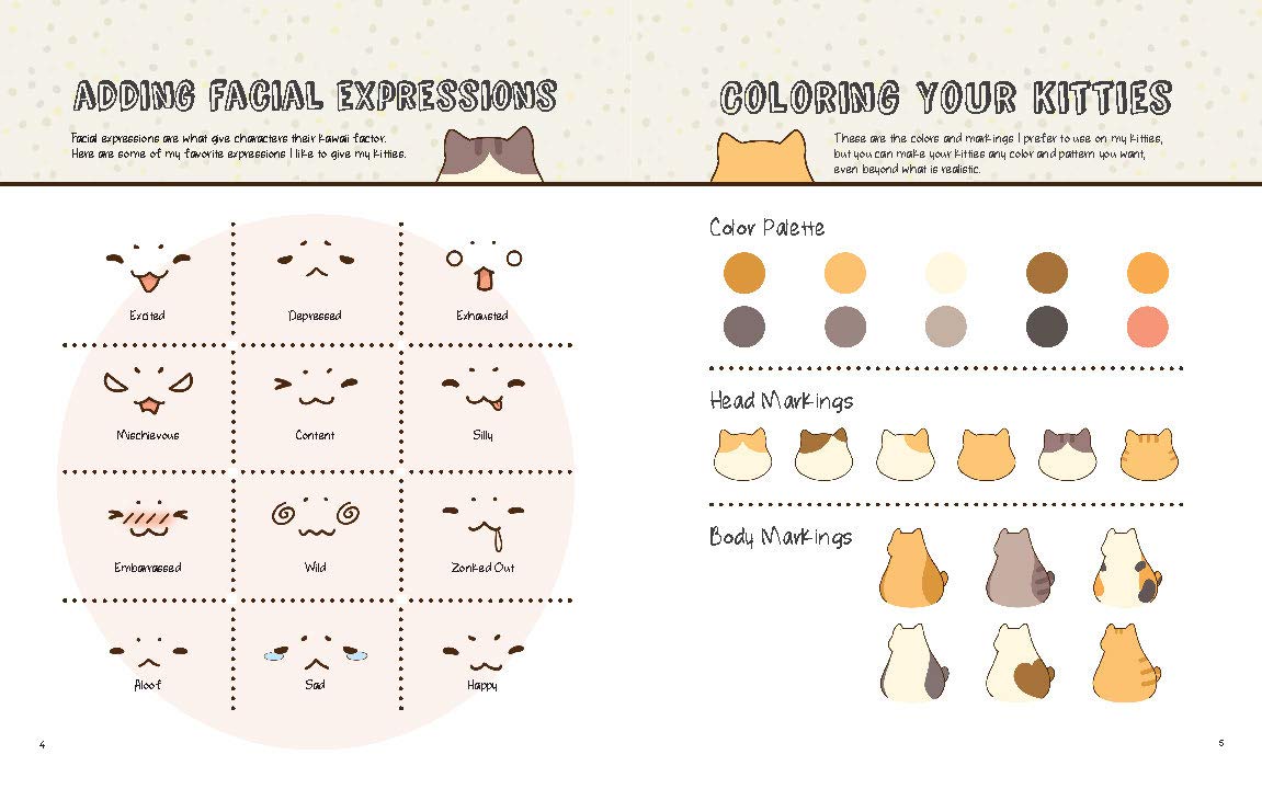 Kawaii Kitties: Learn How to Draw 75 Cats in All Their Glory (Volume 6) (Kawaii Doodle, 6)