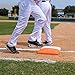 Champion Sports Pro Double First Base - Official One Piece Double First Base - Easy Install Base With Ground Anchors,Orange