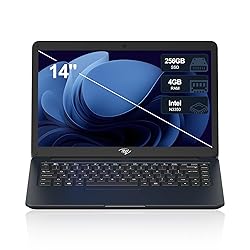LETSUNG 14" Itel Laptop Computer with Intel Celeron