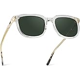 WearMe Pro Polarized Classic Retro Flat Square Unisex Sunglasses