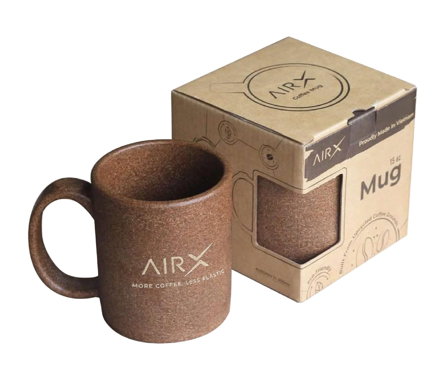 AirX COFFEE MUG - Bioplastic cup made from coffee grounds
