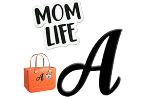 YIXIPAZH 2PCS Letter Charms for Bogg Bag Insert Decorative Bogg Bag Charms, Compatible with Bogg Bag Original All Models, 2PCS Charms for Bogg Bag Accessories Charms Set for Handbag Beach Tote Bag