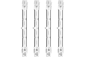 R7S Halogen Bulbs, T3 118mm 120V 150W 2700K Warm White Dimmable Double Ended Bulbs for Work, Ceiling Lights, Landscape Lights