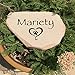 Accent Direct Personalized Pet Memorial Stone | Custom Engraved Natural Stone | Grave Marker, Garden Stone, Desk or Shelf, Indoor or Outdoor | Color – Buckskin.