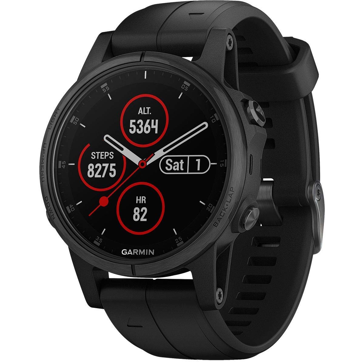 Garmin Fēnix 5S Plus Sports Watch, Bluetooth, 240 x 240 Pixels, Black