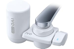 IVO Tap Water Filter System for Standard Faucets – 4-Stages with NSF-Approved Microfiltration Technology – Removes Chlorine, 