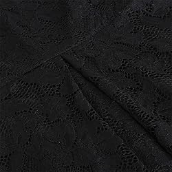 Women Vintage Eyelash Lace Floral Cocktail Formal