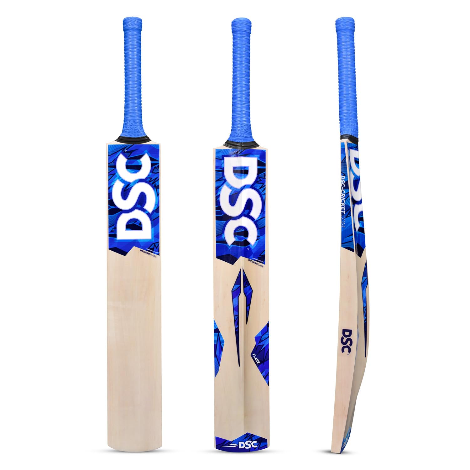 DSC Wildfire Flare Cricket Bat for Mens and Boys | Material: Kashmir Willow | Lightweight | Free Cover | for Intermediate Player | Ideal For Tennis Ball