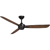 Minka-Aire F727-CL/DK Rudolph 52 Inch Ceiling Fan in Coal Finish with Distressed Koa Blades