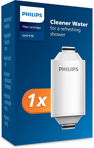 Philips Shower Filter Cartridge 50,000 L AWP1775 Chrome Replacement